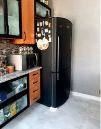 Adesivo para Geladeira Preto Fosco