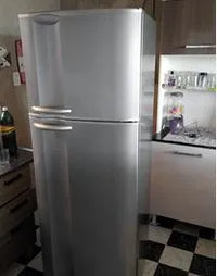 Adesivo para Geladeira Prata Inox
