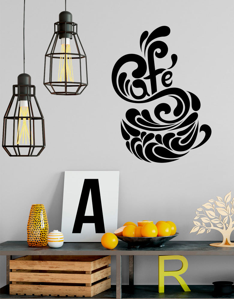 Adesivo Lettering Café – PG Adesivos