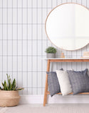 Papel de Parede de Azulejo Brick Vertical Snow