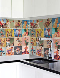 Papel de Parede Adesivo Azulejo Vintage
