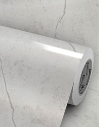 Adesivo para Piso Mármore Branco Marquina Brilho