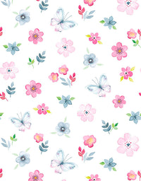 Papel de Parede Romântico Jardim Encantado