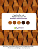 Papel de Parede Adesivo Madeira Rústica 3D