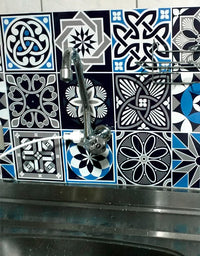 Papel de Parede Adesivo Azulejo Marine