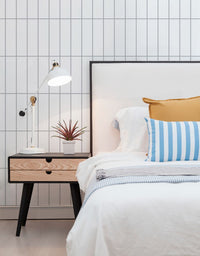 Papel de Parede de Azulejo Brick Vertical Snow