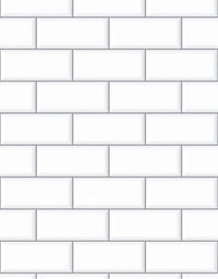 Papel de Parede Adesivo Adesivo Brick Metro Snow Com Película fosca para áreas úmidas e molhadas 3,00x0,50m