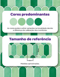 Papel de Parede Adesivo Bricks Escamas Verde Folha