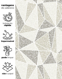 Papel de Parede Adesivo Jornal Reciclável