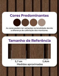 Papel de Parede Madeira Ripada Larga Cacau