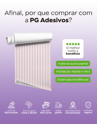Papel de Parede Madeira Ripada Rosa