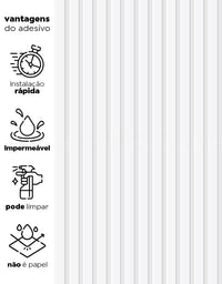 Papel de Parede Madeira Ripada Gelo