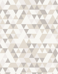 Papel de Parede Adesivo Triângulos Areia