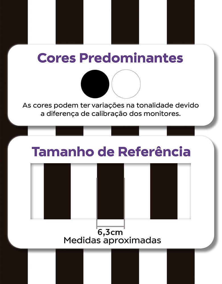 Papel de Parede Adesivo Listras Pretas