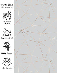 Papel de Parede Adesivo Linhas Zara