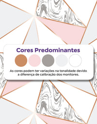 Papel de Parede Zara Mármore Rose Gold