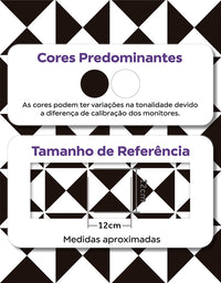 Papel de Parede Adesivo Miami Black and White Com película para áreas molhadas 1,50x0,50m