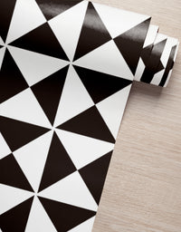 Papel de Parede Adesivo Miami Black and White Com película para áreas molhadas 1,50x0,50m