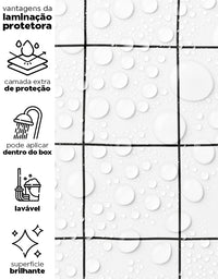 Papel de Parede Adesivo Quadrados Tortos