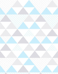 Papel de Parede Adesivo Triângulo Azul