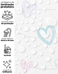 Papel de Parede Corações Lineares