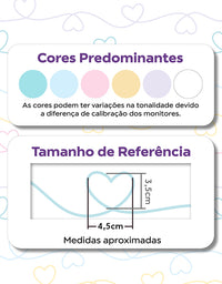 Papel de Parede Corações Coloridos