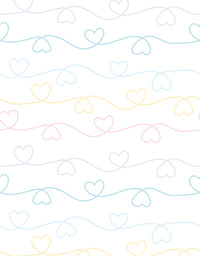 Papel de Parede Corações Coloridos