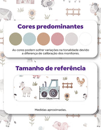 Papel de Parede Adesivo Fazendinha