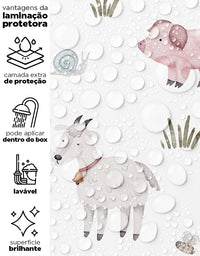 Papel de Parede Adesivo Fazendinha