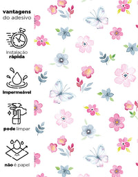 Papel de Parede Romântico Jardim Encantado