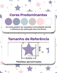 Papel de Parede Adesivo Estrelinhas