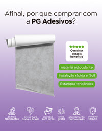 Papel de Parede Adesivo Cimento Queimado