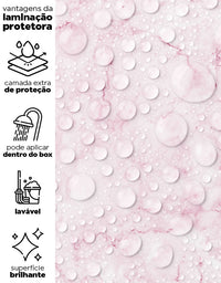 Papel de Parede Adesivo Mármore Rosa