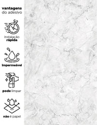 Papel de Parede Adesivo Mármore Gelo