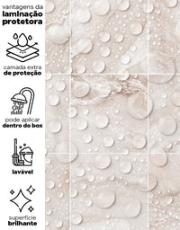 Papel de Parede Adesivo Azulejo Oasis