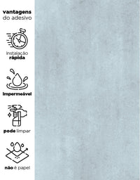 Papel de Parede Adesivo Cimento Queimado Lazúli