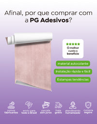 Papel de Parede Adesivo Cimento Queimado Ternura