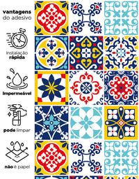 Papel de Parede Adesivo Azulejo Coimbra