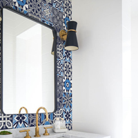 Papel de Parede Adesivo Azulejo Marine
