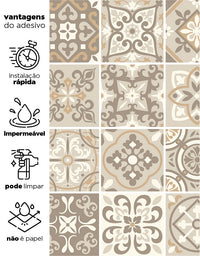 Papel de Parede Adesivo Azulejo Nude