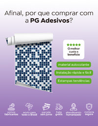 Papel de Parede Adesivo Pastilhas Classic