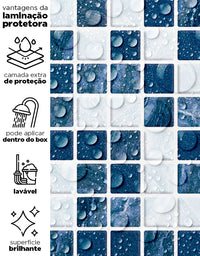 Papel de Parede Adesivo Pastilhas Classic