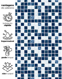 Papel de Parede Adesivo Pastilhas Classic