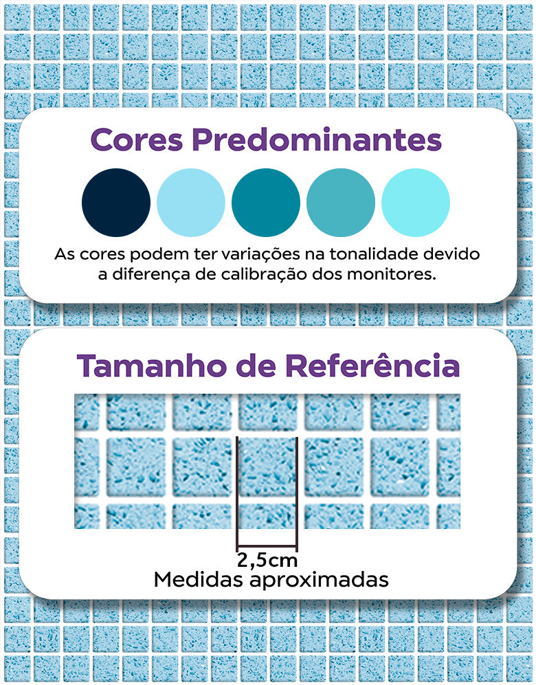 Papel de Parede Adesivo Pastilhas Sky