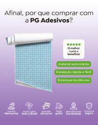 Papel de Parede Adesivo Pastilhas Sky