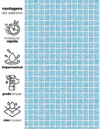 Papel de Parede Adesivo Pastilhas Sky