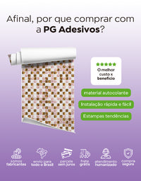 Papel de Parede Adesivo Pastilhas Wish