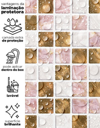 Papel de Parede Adesivo Pastilhas Wish