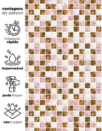 Papel de Parede Adesivo Pastilhas Wish