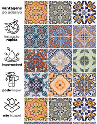 Papel de Parede Adesivo Azulejo Portugal